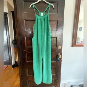 UO Green Corduroy Jumpsuit